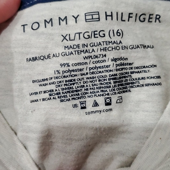 Tommy Hilfiger Girl's T-Shirt size 16 - Picture 3 of 6